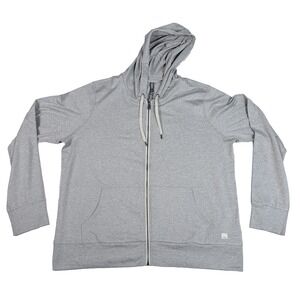 Vuori Halo Performance Hoodie 2.0 XXL Womens Gray Full Zip Athleisure PLUS SIZE